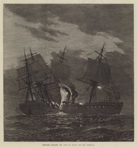 Colisão entre a Ville du Havre e o Lochearn (gravura) de English School