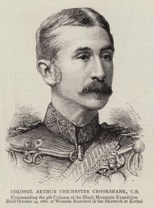 Coronel Arthur Chichester Crookshank (gravura) de English School