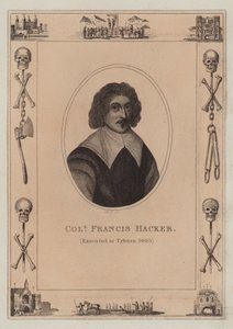 Coronel Francis Hacker, executado em Tyburn, 1660 de English School