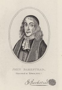 Coronel John Barkstead (gravura) de English School