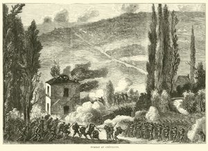 Combate em Chatillon, outubro de 1870 de English School
