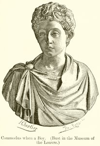 Commodus quando um menino. (Busto no Museu do Louvre)