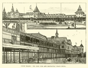 Coney Island, o Iron Pier e o Manhattan Beach Hotel de English School
