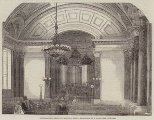 Igreja Congregacional em Saltaire (gravura) de English School