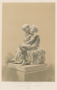 Constance e Arthur por Woolner de English School