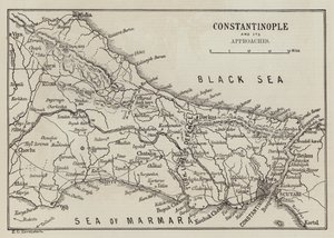 Constantinopla e suas abordagens (gravura) de English School