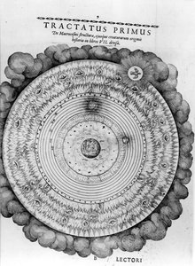 Construção do cosmos, de Utriusque Cosmi Historia, de Robert Fludd, 1619 de English School