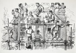 Trabalhadores da construção civil, ilustração de soco de English School