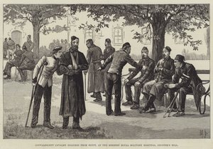 Soldados de Cavalaria Convalescente do Egipto, no Hospital Militar Real Herbert, Shooter