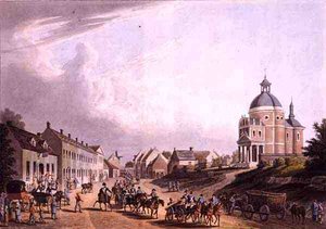 Transporte do Canhão Francês do Campo de Batalha em 24 de Julho de 1815, em Waterloo, publicado por R. Bowyer de English School
