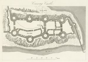 Castelo Conway (gravura) de English School