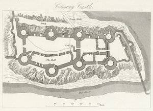 Castelo Conway (gravura) de English School
