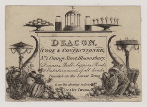 Cozinheiro e confeiteiro, diácono, cartão comercial de English School