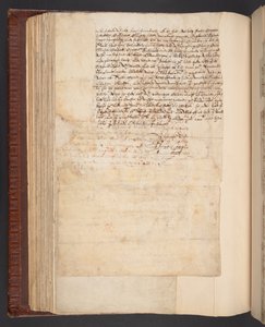 Cópia de uma carta de Lady Elizabeth Compton, depois Condessa de Northampton, ao seu marido, Harley MS 7003, f.158v (caneta e tinta sobre papel) de English School