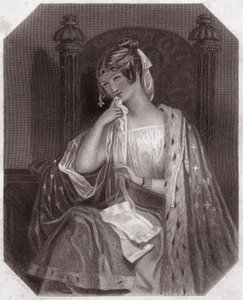 Cordelia (King Lear) (King Lear) - in - "Galeria das Mulheres de Shakespeare, coleção de quarenta e cinco retratos sérios de artistas do início de Londres, enriquecidos com avisos críticos e literários" cerca de 1838 - da "Galeria das Mulheres de Shakespea de English School