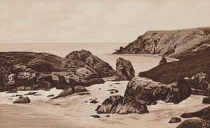 Cornualha: Kynance Cove, Penzance (lito) de English School