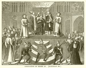 Coroação de Henrique IV. (Harleian Ms) de English School