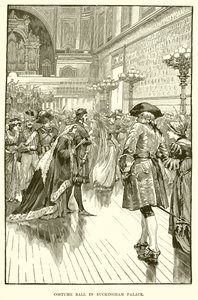 Traje de bola no Palácio de Buckingham de English School