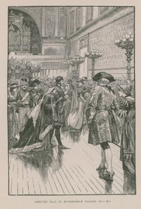 Traje de bola no Palácio de Buckingham de English School