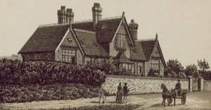 Cottage Hospital, Petersfield (litografia) de English School
