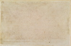 Algodão Augustus II 106 Magna Carta de English School