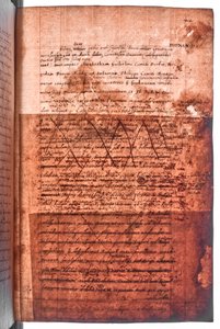 Algodão MS Faustina F III, f. 107r (luz transmitida) de English School
