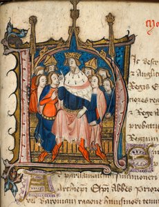 Algodão Nero D. VI, f.72 Inicial historiada 