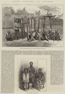 Alfândega do Tribunal em Burmah (gravura) de English School