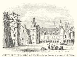 Tribunal do Castelo de Blois (gravura) de English School