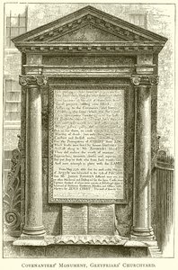 Monumento dos Covenanters, Churchyard de Greyfriars de English School