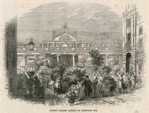 Covent Garden Market, Londres, na véspera de Natal de English School