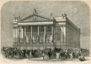 Covent Garden Theatre, Londres - a ser inaugurado esta noite de English School