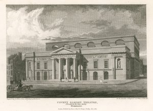 Teatro de Covent Garden, Westminster, Londres (gravura) de English School