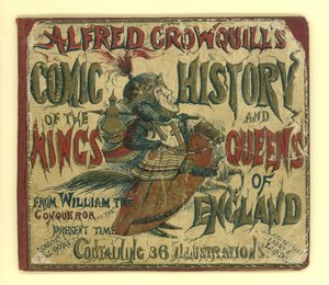 Capa de Alfred Crowquills Comic História dos reis e rainhas da Inglaterra (aquatint) de English School