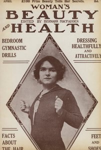 Capa da edição da revista Woman "s Beauty and Health, 1913 de English School