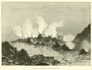 Cratera do Vesúvio em 1834 de English School
