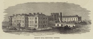 Crichton Royal Institution, Dumfries (gravura) de English School