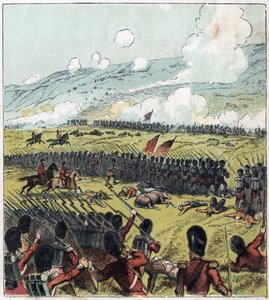 Crimee War (1853-1856): A Batalha de Alma entre o exército russo e uma coligação britânica, francesa e turca a 20/09/1854. "A Batalha de Alma de English School