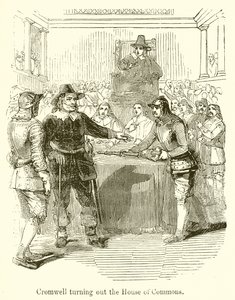 Cromwell despejando a Câmara dos Comuns