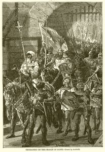 Cruzados na Marcha em Roma de English School