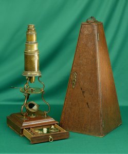 Tipo de Culpeper Microscópio, Inglês, século XVIII (latão)