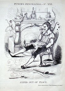 Cupido fora do lugar (gravura) de English School