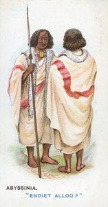 Cumprimento habitual na Abissínia, 1907 de English School
