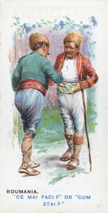 Cumprimento habitual na Romênia, 1907 de English School