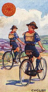 Distintivo do escuteiro do ciclista, 1923 de English School