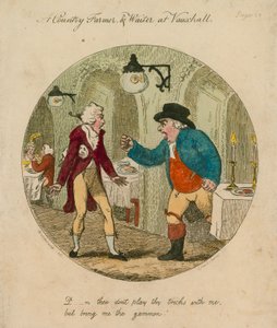 Você não joga seus truques comigo, mas me traz o pernil; Jardins Vauxhall, Londres de English School