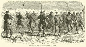 Dança dos soldados franceses no acampamento, novembro de 1870 de English School