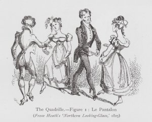 A dançar: A Quadrilha, Figura 1, Le Pantalon (litho) de English School
