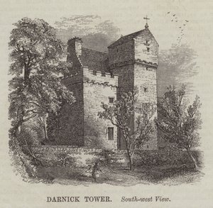 Torre Darnick, Vista Sudoeste (gravura) de English School