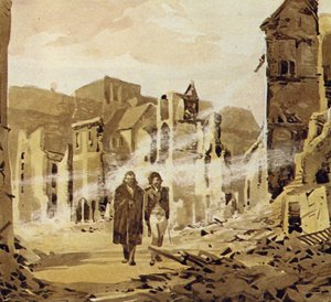Darwin testemunhou o grande terremoto que destruiu a cidade de Concepcion de English School
